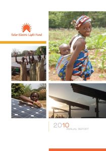 2010 Solar Electric Light Fund (SELF) Annual Report