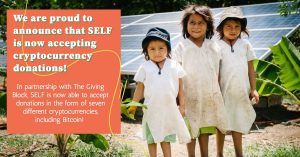 Solar Electric Light Fun (SELF) announces it is accepting cryptocurrency donations