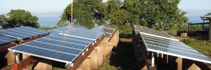 Solar panels electrify a clinic in the remote village of Kigutu, Burundi