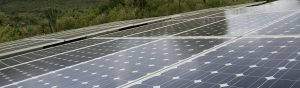 Close up of solar panels in Kenya