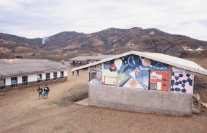Colorful Mural at the Myeka School in South Africa