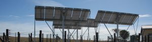 Solar array catches sunlight in South Africa