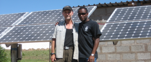Solar panel installation complete at a Solar Electric Fund (SELF) project site