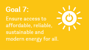 United Nations Sustainable Development Goal 7 - affordable and clean energy